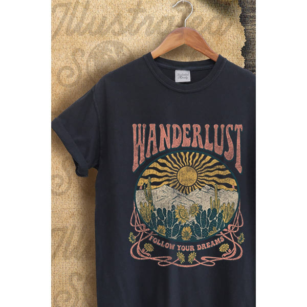 WANDERLUST VINTAGE GRAPHIC  TEE