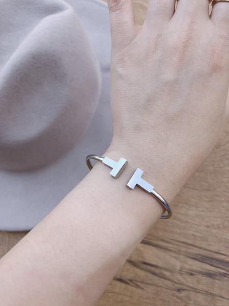 Silver T Flex Bracelet