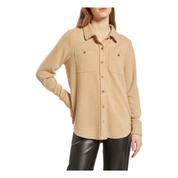 Thread & Supply Lewis Iced Coffee Button Down Top