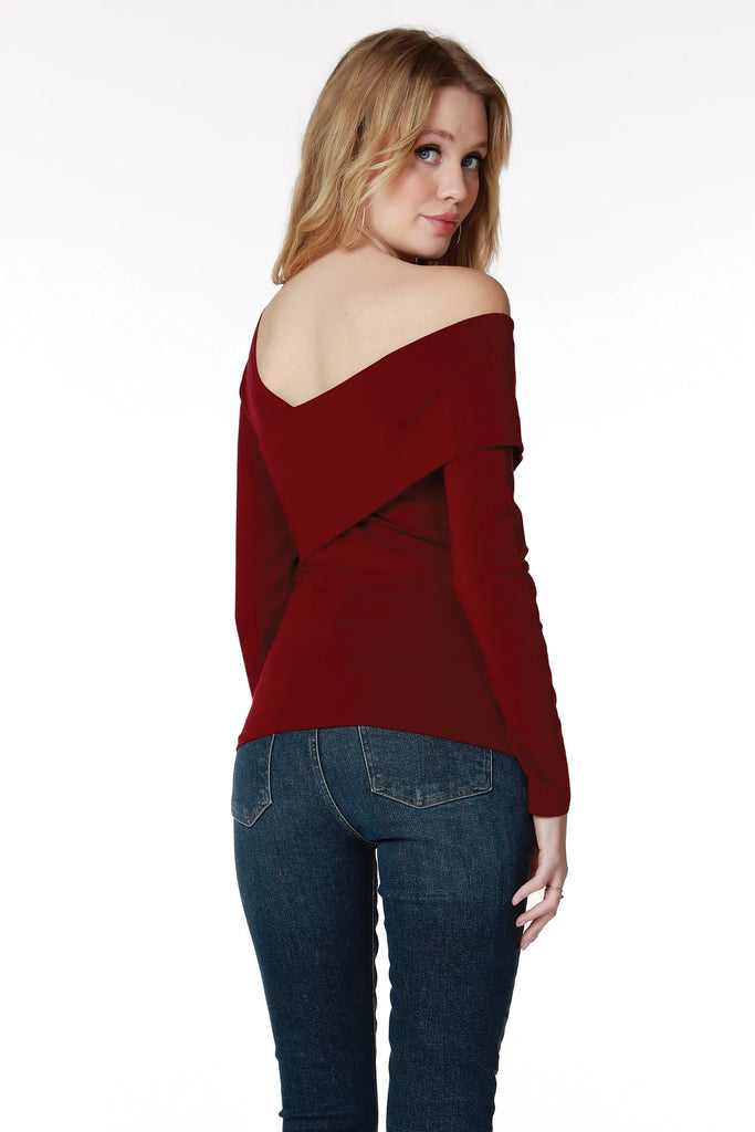 bobi Pinot Asymmetric Wrap Top