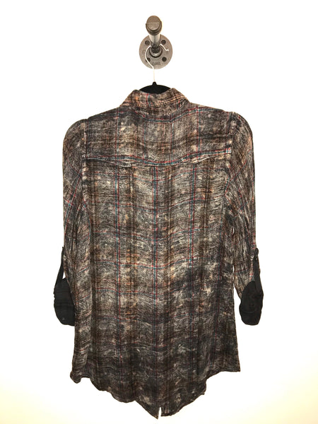 Black Plaid Flannel Shirt