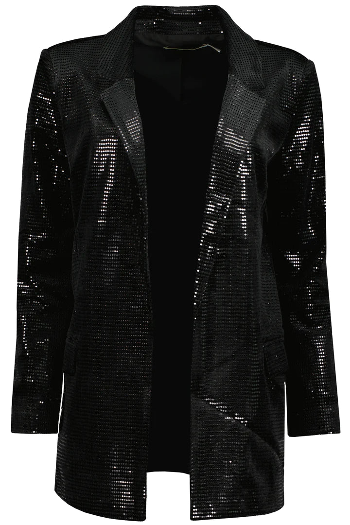 Bishop + Young Black Steal the Night Sequin Blazer
