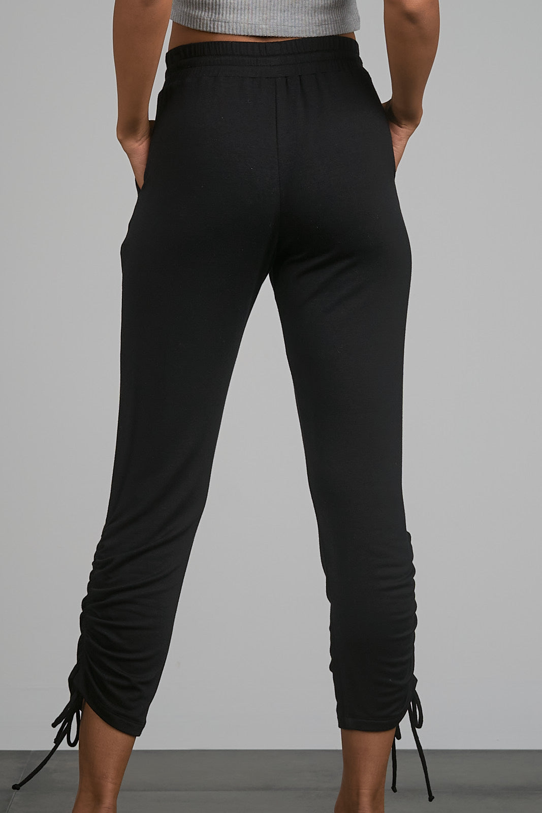 Elan Black Tie Bottom Jogger