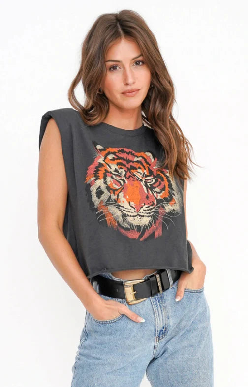 Project Social T Padded Muscle Top