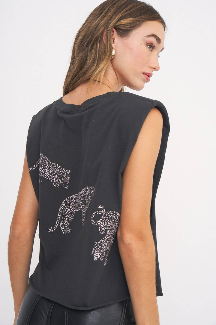 Project Social T Padded Muscle Top