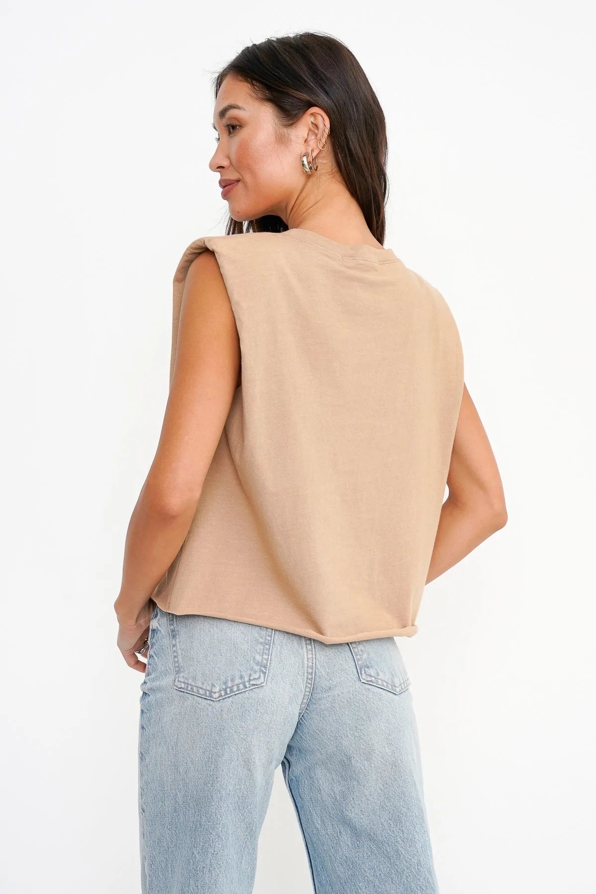 Project Social T Padded Muscle Top