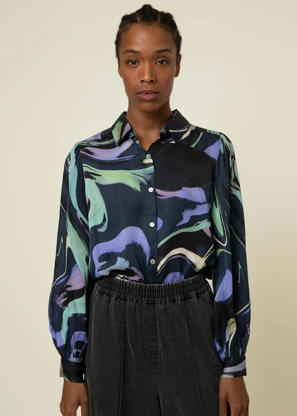 FRNCH Floral Camassia Woven Shirt