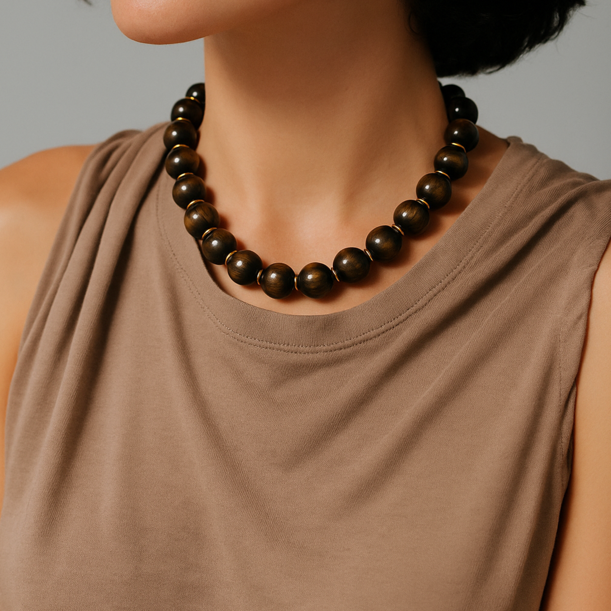 Bold Sphere Bead Necklace