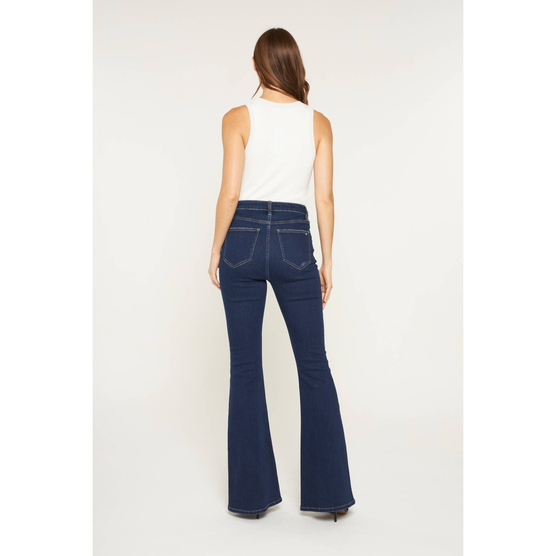 Super High Rise Flare Leg Jean – Blue Eyes