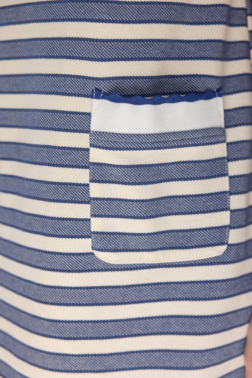Wavy Band Striped Knit Mini Dress