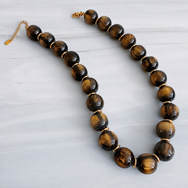 Bold Sphere Bead Necklace