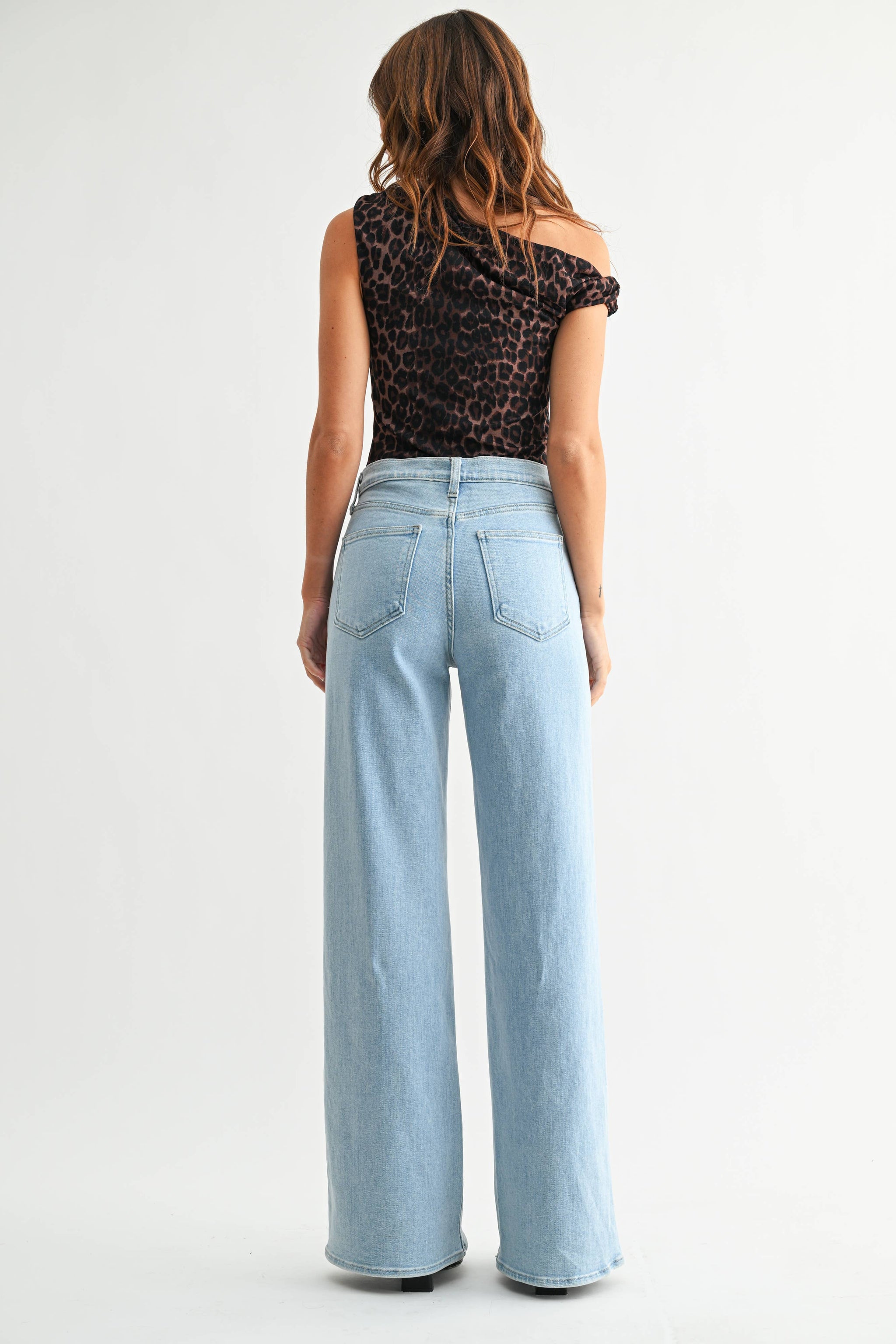 Light Denim Palazzo Jeans