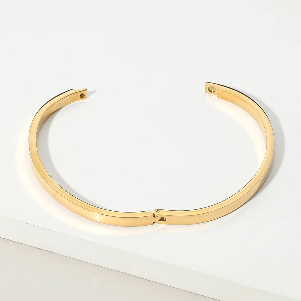 Thin Hinged Bangle Bracelet