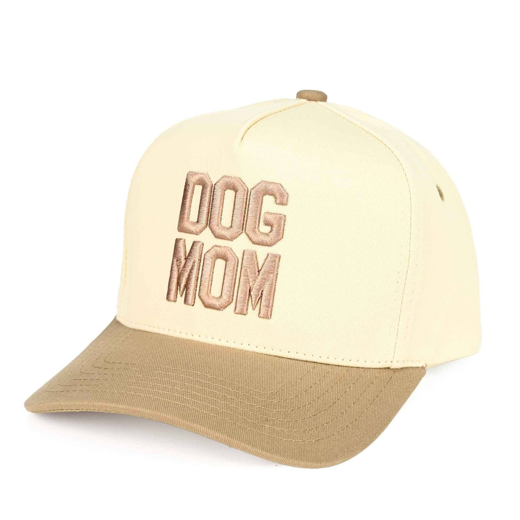 "DOG MOM" Puff Embroidery Trucker Hat