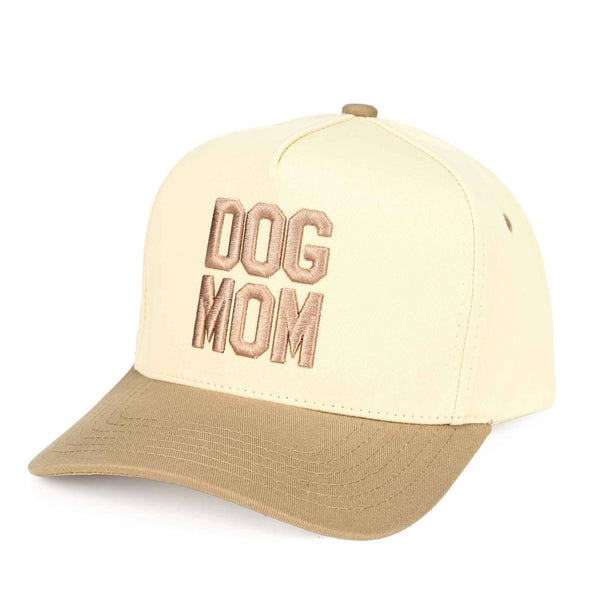 "DOG MOM" Puff Embroidery Trucker Hat