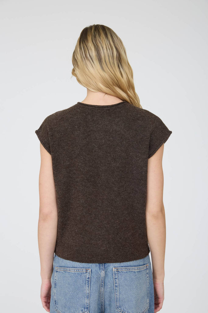 Button-Front Knit Vest