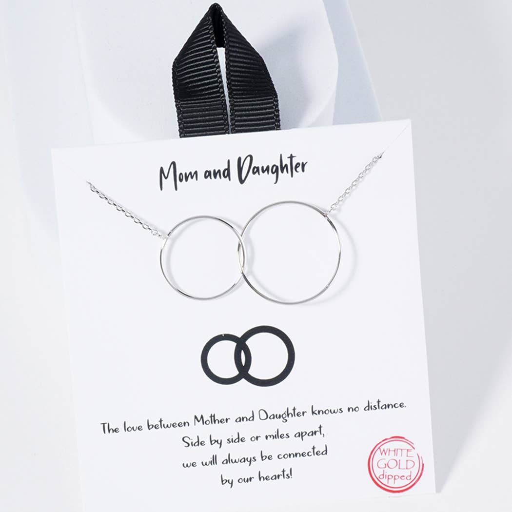 Gold-Dipped Mom&Daughter Necklace