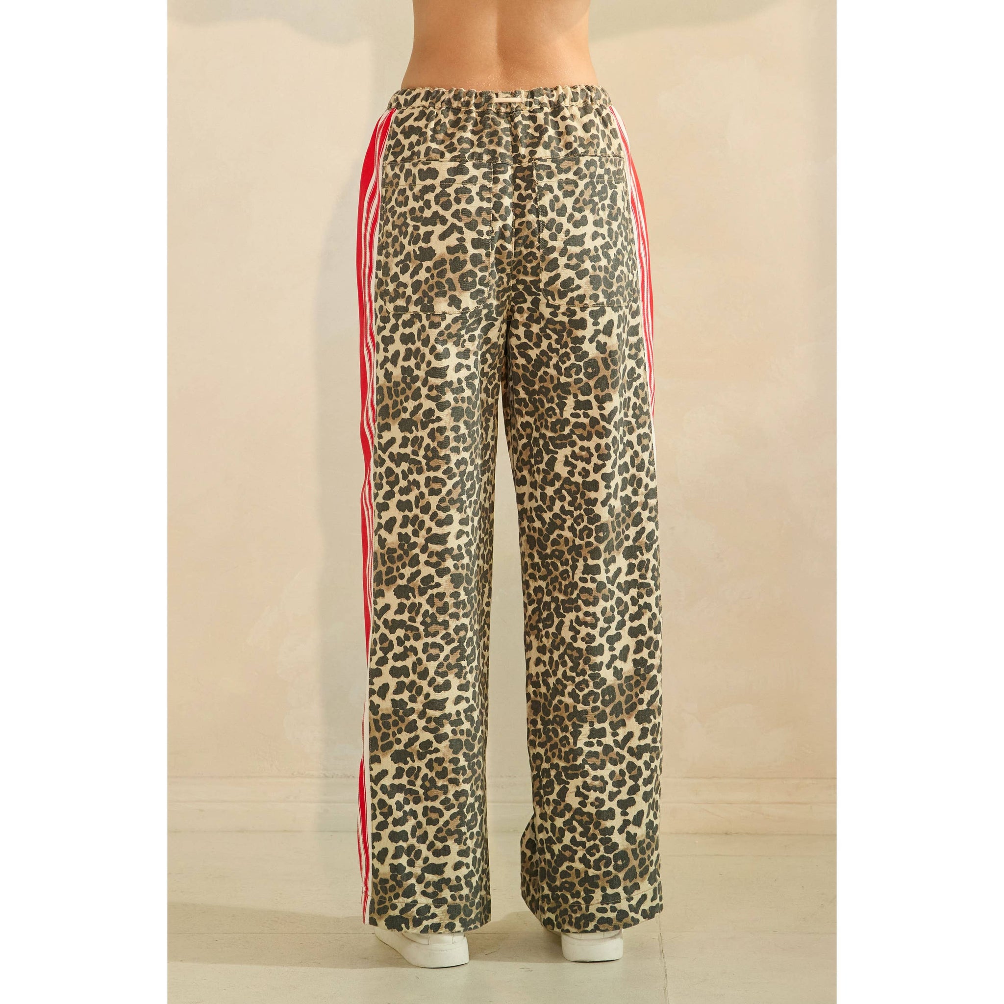 Camo Sport Striped Wide Leg Lounge Pants