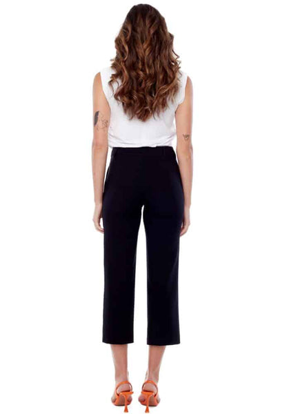 ILTM Black Chloe Slim Cigarette Ankle Trouser
