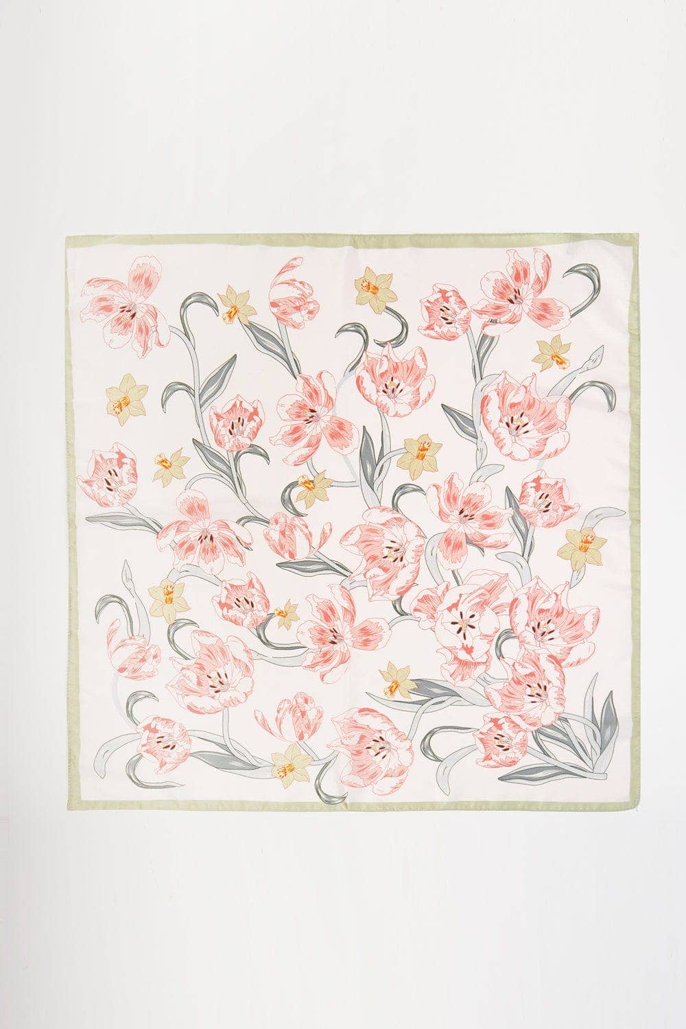 Floral Print Bandana Scarf