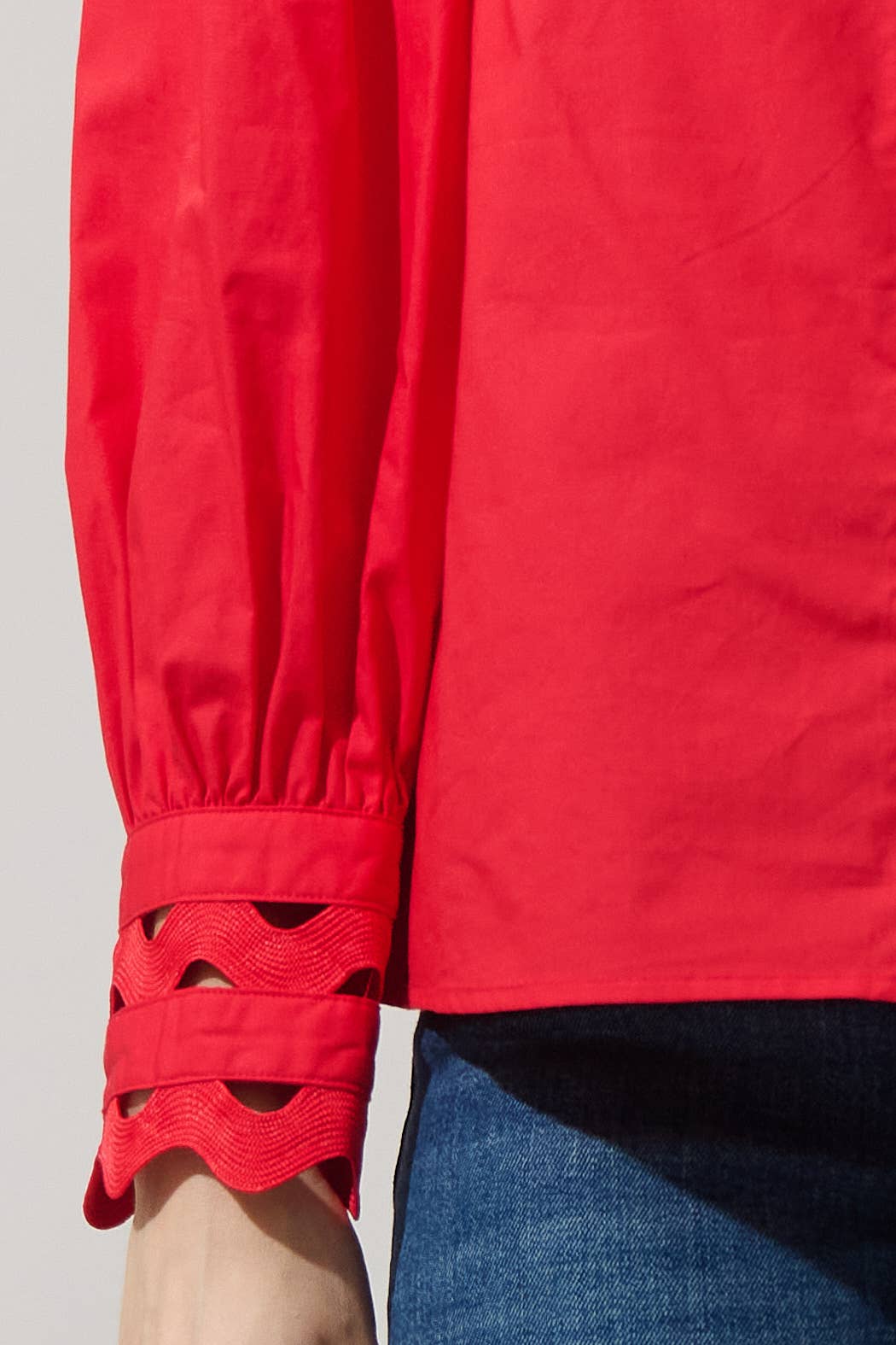 Red Button Down Shirt