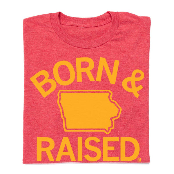 Iowa State Born & Raised Red T-shirt