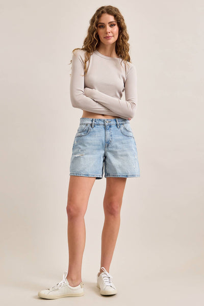 Sammie Mid-Rise Barrel Shorts