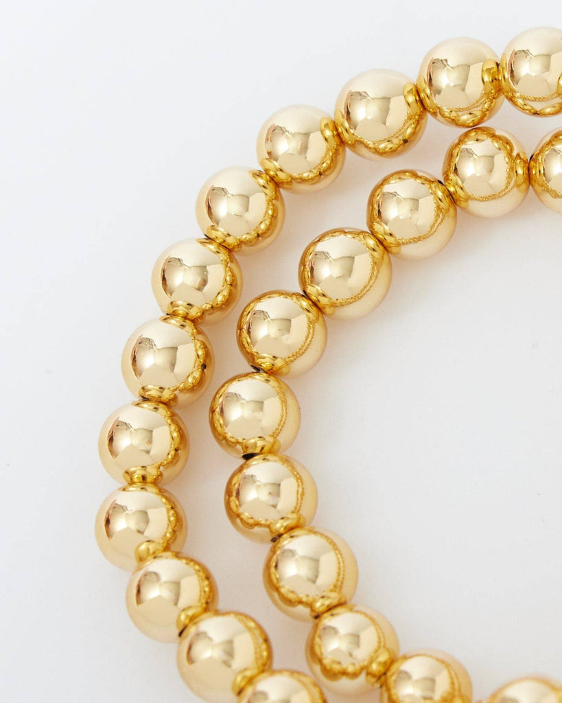 Gold Beaded Bracelet Set