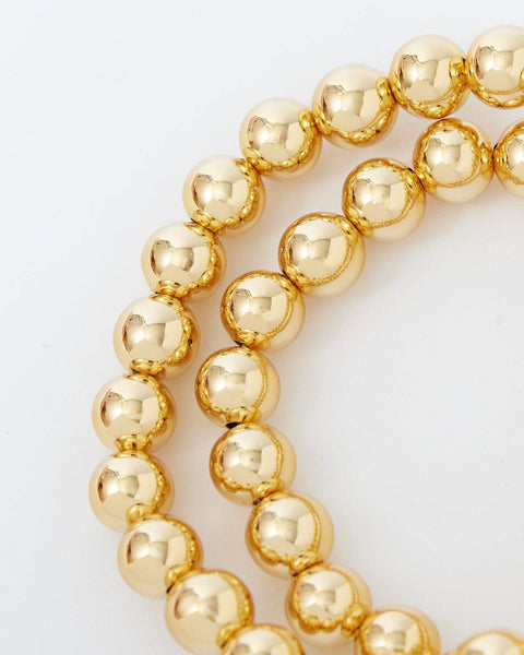 Gold Beaded Bracelet Set