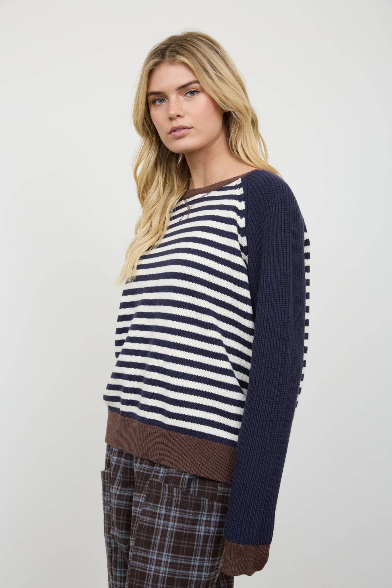 Striped Colorblock Sweater