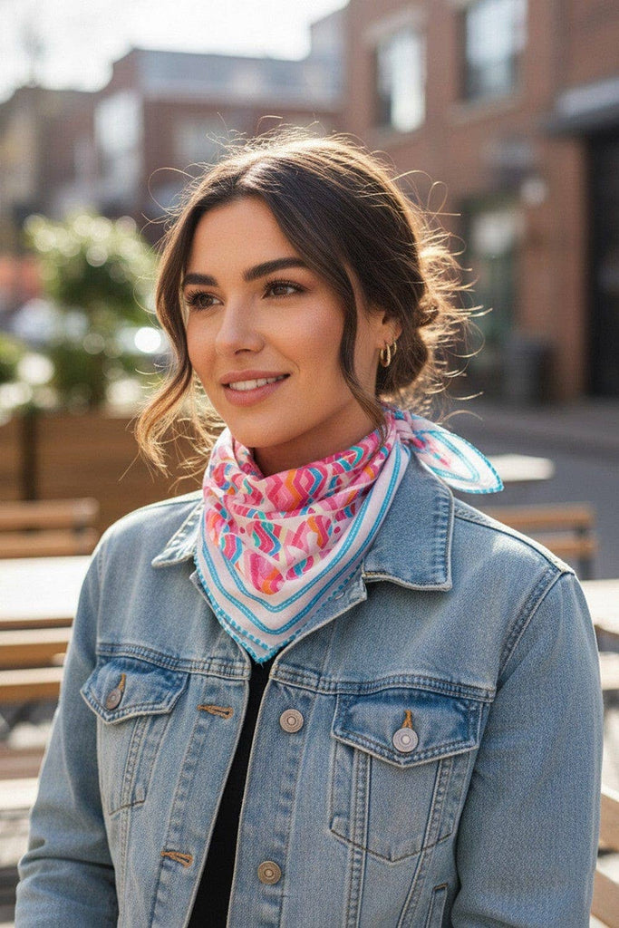 Abstract Tribal Print Bandana Scarf