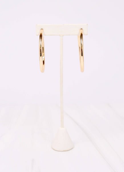 Arden Satin Hoop Earring GOLD