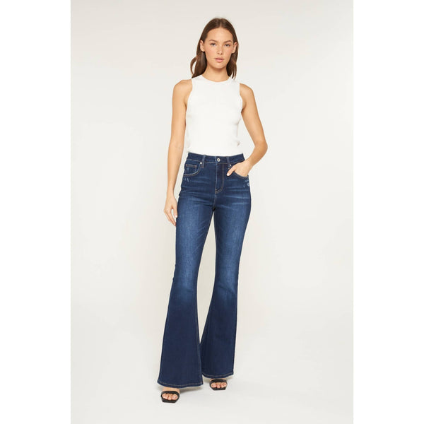 Super High Rise Flare Leg Jean – Blue Eyes