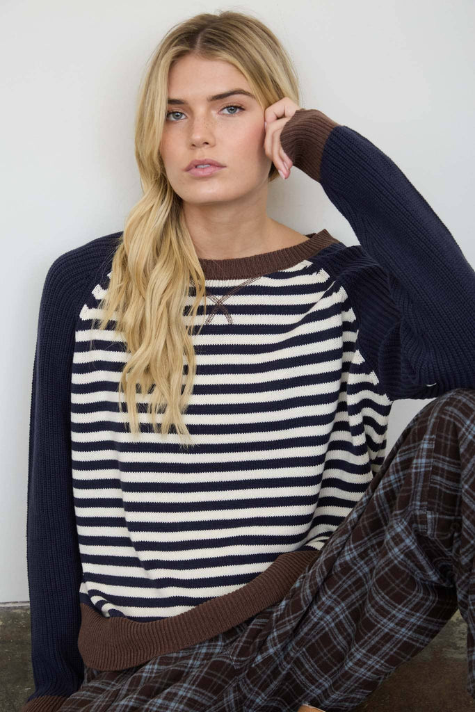 Striped Colorblock Sweater