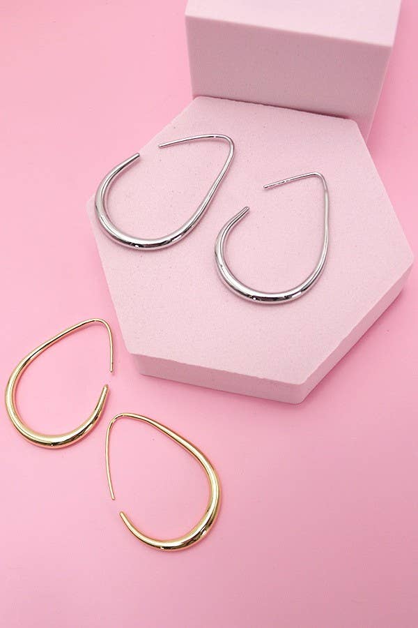 18K Stainless Steel Waterproof Tarnish Free Hoops
