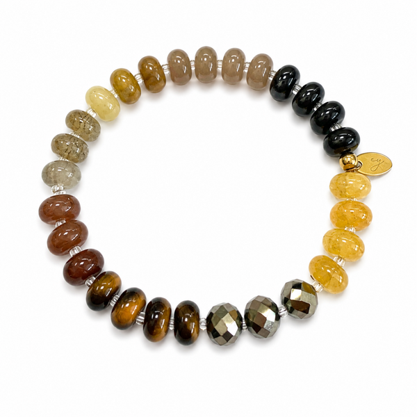 Color Garden Stone Beaded Stretch Bracelet