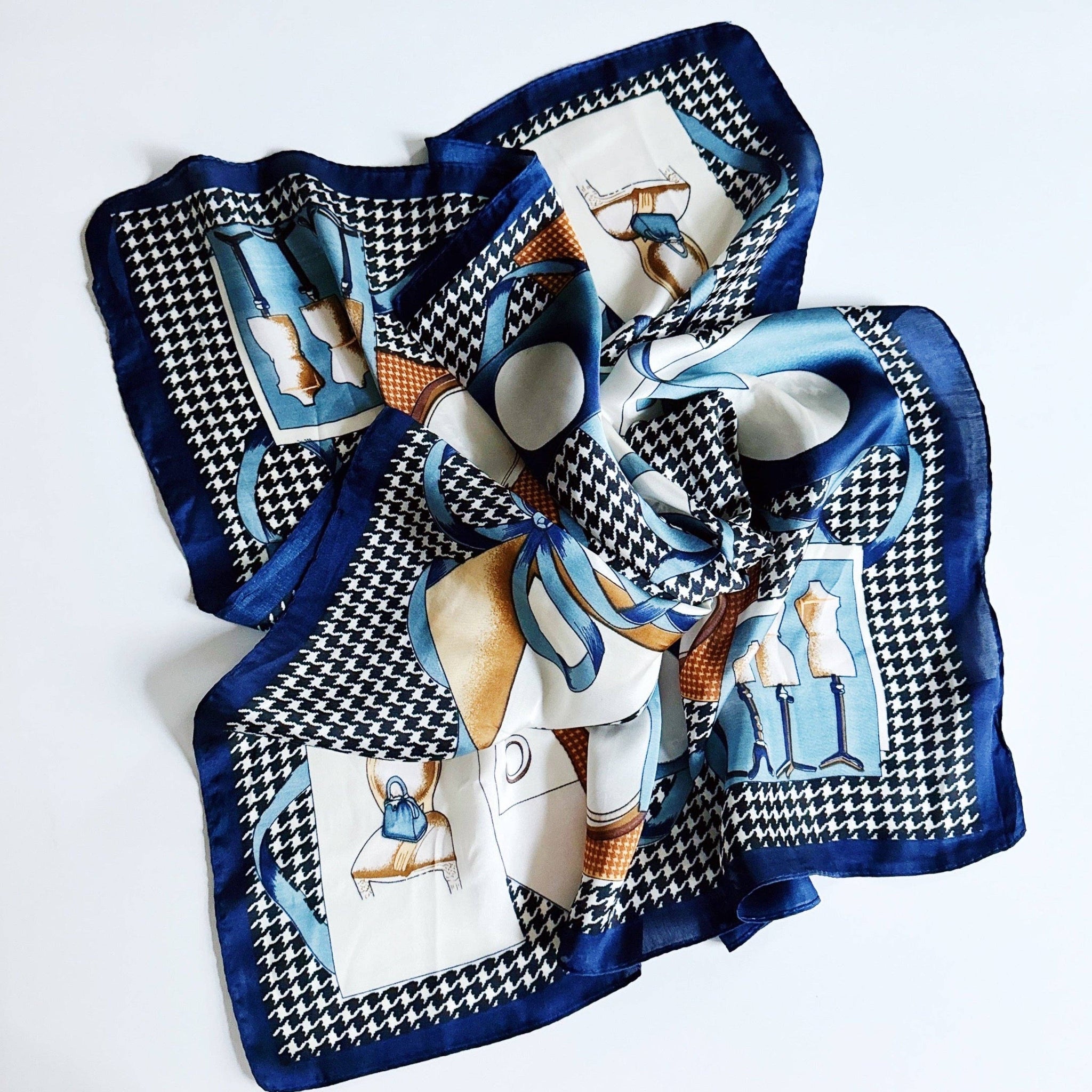 Silky Muse Satin Square Scarf