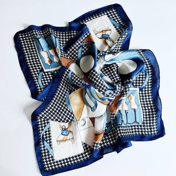 Silky Muse Satin Square Scarf