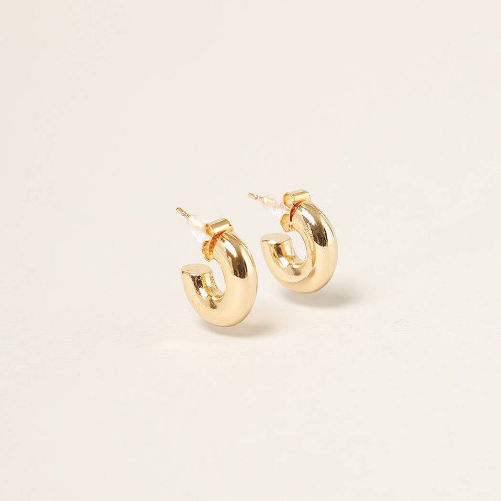 Small Bubble Hoop Huggie Earrings