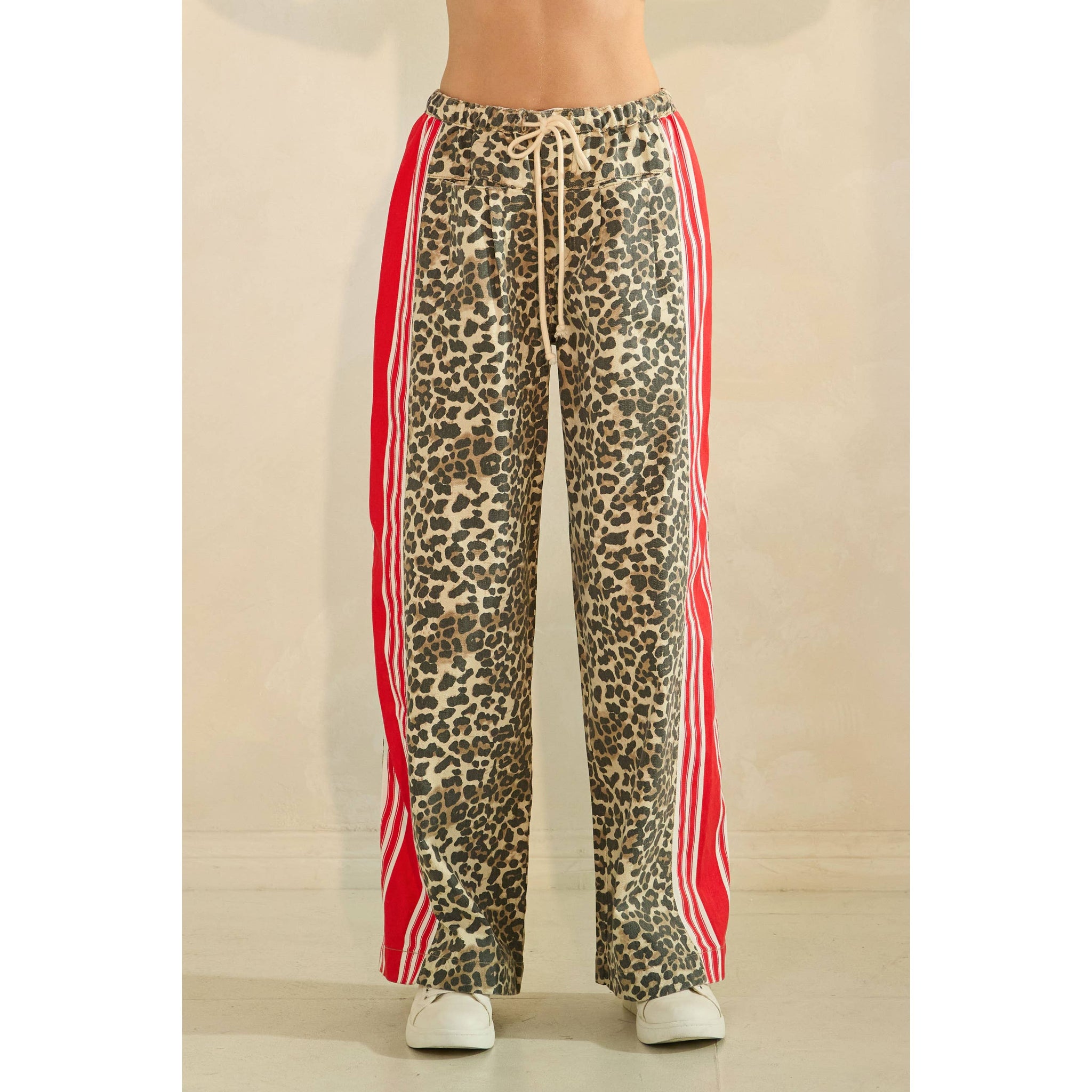 Camo Sport Striped Wide Leg Lounge Pants
