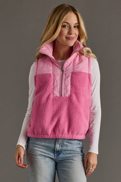 Light Pink Sherpa Vest