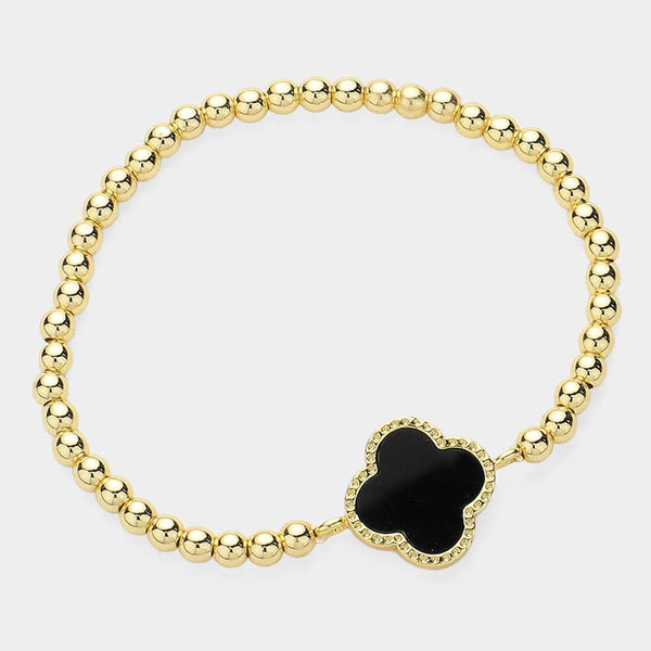 Quatrefoil Beaded Stretch Brace