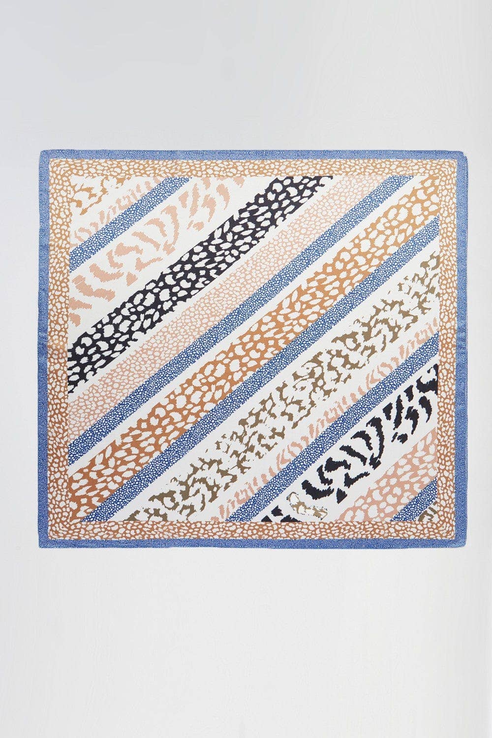 Abstract Leopard Print Bandana Scarf