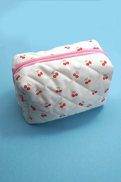 Quilted Makeup Cosmetic Bag