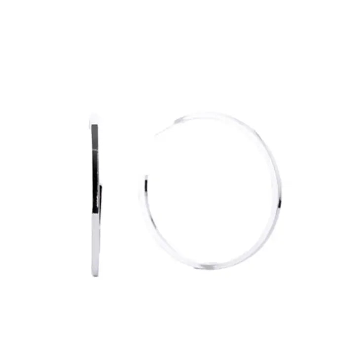 Large Hoop Post Earrings