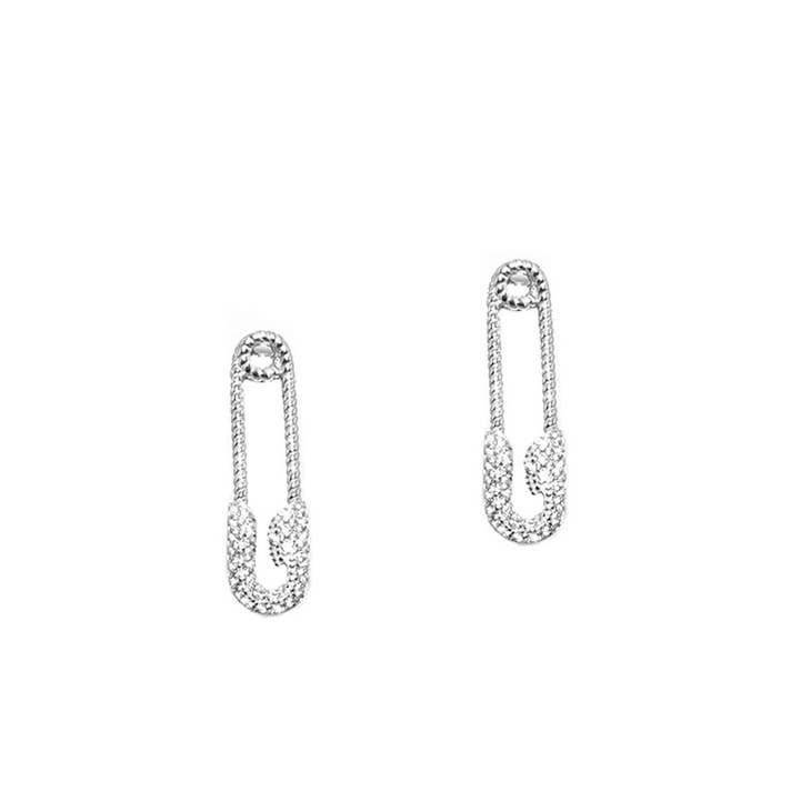 Marilyn Schiff Safety Pin Earrings