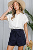 White Floral Embroidered Eyelet Lace Blouse Top
