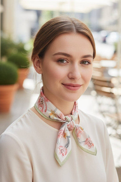 Floral Print Bandana Scarf