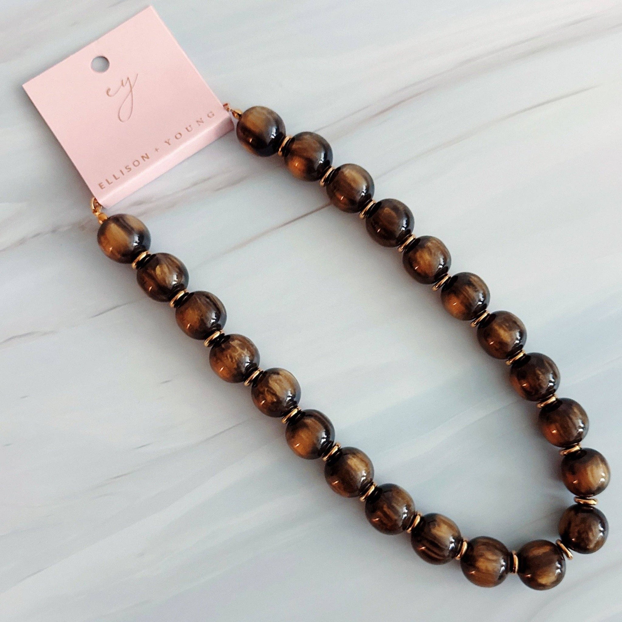 Bold Sphere Bead Necklace