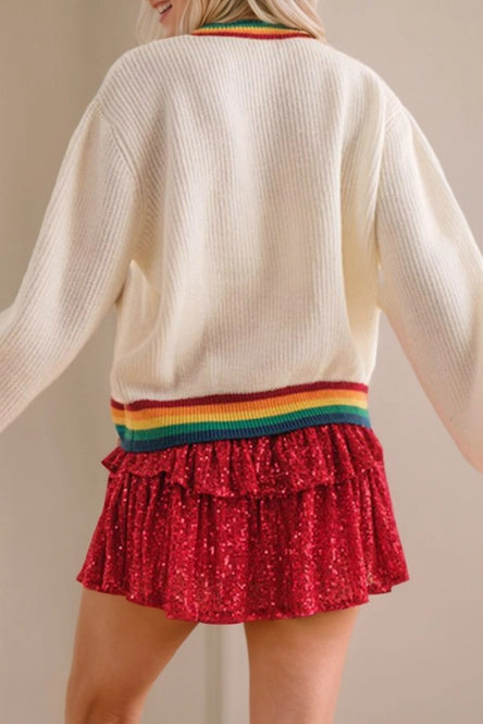 Merry + Bright Rainbow Sweater